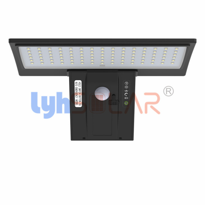 PIR 감지기 태양 감지기 벽은 LED 칩의 90pcs를 가진 넓은 광속 각 520 루멘을 점화합니다